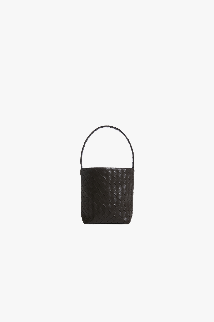 Orien WOVEN SQUARE MINI - DARK BROWN
